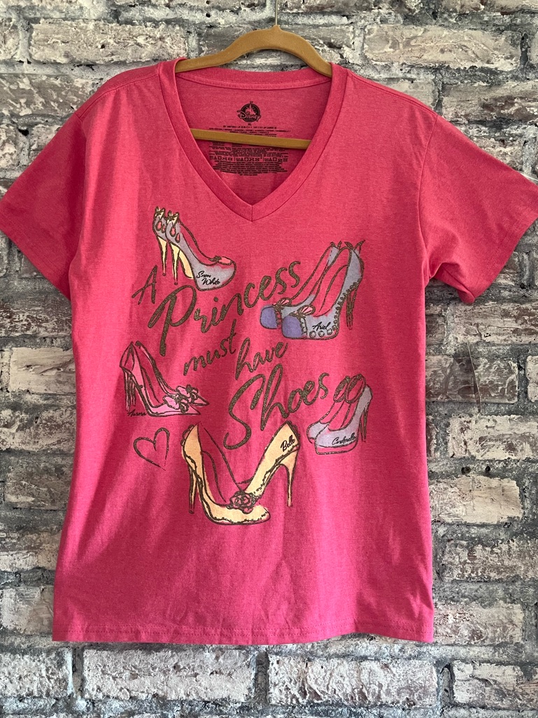 Disney Pink Logo Back-Neck Tee Nwt